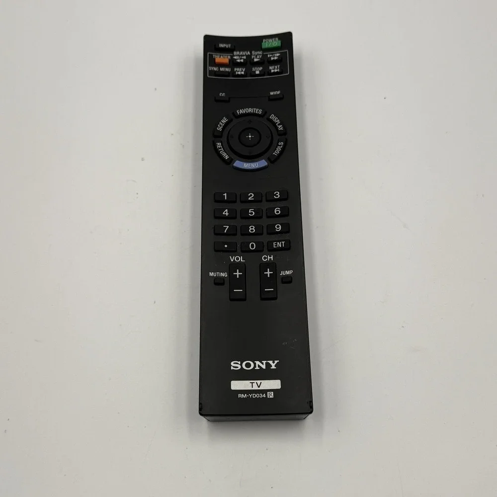 Sony RM-YD034 Remote Control for Bravia Sync TV OEM GENUINE Tested